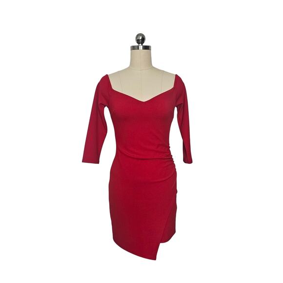 Lulus Off-Shoulder Mini Red Dress, Sz XS, PTP: 15in, L: 30in - Picture 1 of 5